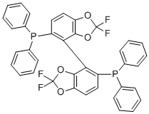structure of CAS# 503538-70-3, 1,1'-[(4S)-2,2,2',2'-四氟[4,4'-联-1,3-苯并二恶茂]-5,5'-二基]双[1,1-二苯基-膦