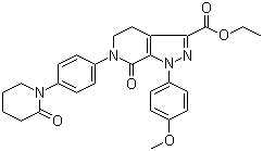 structure of CAS# 503614-91-3, 1-(4-甲氧基苯基)-7-氧代-6-[4-(2-氧代哌啶-1-基)苯基]-4,5,6,7-四氢-1H-吡唑并[3,4-c]吡啶-3-羧酸乙酯