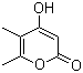 structure of CAS# 50405-45-3, 4-羟基-5,6-二甲基吡喃-2-酮
