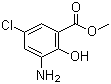 structure of CAS# 5043-81-2, 3-氨基-5-氯-2-羟基苯甲酸甲酯
