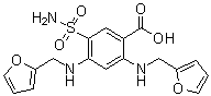 CAS 登录号：5046-19-5, 2,4-二(糠基氨基)-5-氨基磺酰基苯甲酸