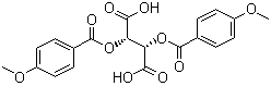 structure of CAS# 50583-51-2, L-(-)-二对甲氧基苯甲酰酒石酸