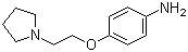 structure of CAS# 50609-01-3, 4-[2-(吡咯烷-1-基)乙氧基]苯胺