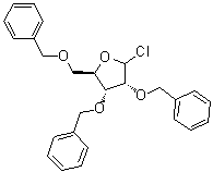 2,3,5-Tri-O-benzyl-D-ribofuranosyl chloride molecular structure (CAS 50619-36-8)