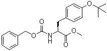 structure of CAS# 5068-29-1, O-(叔丁基)-N-[苄氧羰基]-L-酪氨酸甲酯