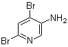 structure of CAS# 50786-37-3, 4,6-二溴-3-吡啶胺
