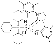 CAS # 508172-17-6, (SP-5-53)-[1,3-Bis(2,4,6-trimethylphenyl)-2-imidazolidinylidene]carbonylchlorohydro(tricyclohexylphosphine)ruthenium