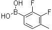 structure of CAS# 508235-16-3, (2,3-二氟-4-甲基苯基)硼酸