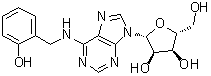 CAS # 50868-58-1, 6-(2-Hydroxybenzyl)aminopurine riboside, 6-(o-Hydroxybenzylamino)-9-beta-D-ribofuranosylpurine, Cytokinin R, N6-(o-Hydroxybenzyl)adenosine, Ortho-topolin riboside, Ortho-topolin-9-riboside