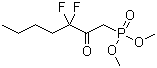 Dimethyl (2-oxo-3,3-difluoroheptyl)phosphonate molecular structure (CAS 50889-46-8)