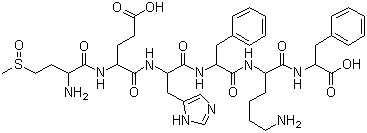 CAS # 50913-93-4, 4-(Methylsulfinyl)-L-2-aminobutanoyl-L-alpha-glutamyl-L-histidyl-L-phenylalanyl-D-lysyl-L-phenylalanine