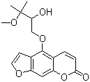 CAS # 50927-97-4, tert-O-Methylprangol, Alatol, 4-(2-Hydroxy-3-methoxy-3-methylbutoxy)-7H-furo[3,2-g][1]benzopyran-7-one