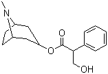 CAS 登录号：51-55-8, 阿托品, (8-甲基-8-氮杂双环[3.2.1]辛-3-基) endo-(+/-)-alpha-(羟甲基)苯乙酸酯