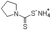 structure of CAS# 5108-96-3, 吡咯烷二硫代甲酸铵盐