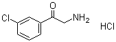 structure of CAS# 51084-83-4, 2-氨基-1-(3-氯苯基)乙酮盐酸盐