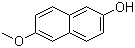 structure of CAS# 5111-66-0, 6-甲氧基-2-萘酚