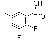 structure of CAS# 511295-01-5, (2,3,5,6-Tetrafluorophenyl)boronic acid