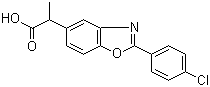 structure of CAS# 51234-28-7, 苯恶洛芬