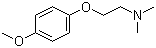 structure of CAS# 51344-12-8, 2-(4-甲氧基苯氧基)-N,N-二甲基乙胺