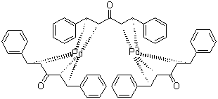 structure of CAS# 51364-51-3, 三(二亚苄基丙酮)二钯