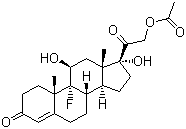 CAS 登录号：514-36-3, 醋酸氟氢可的松