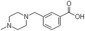 structure of CAS# 514209-42-8, 3-(4-甲基哌嗪-1-基甲基)苯甲酸