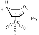 structure of CAS# 51508-59-9, 三羰基(eta5-2-甲氧基-2,4-环己二烯基)铁六氟磷酸盐