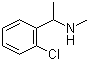 1-(2-氯苯基)-N-甲基乙胺分子结构 (CAS 51586-22-2)