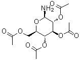 structure of CAS# 51642-81-0, beta-D-吡喃葡萄糖基胺 2,3,4,6-四乙酸酯