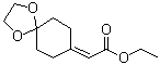 structure of CAS# 51656-91-8, 2-(1,4-二氧杂螺[4.5]癸烷-8-亚基)乙酸乙酯