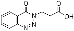 structure of CAS# 51672-79-8, 3-(4-氧代-1,2,3-苯并三嗪-3(4H)-基)丙酸