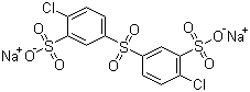structure of CAS# 51698-33-0, 4,4'-二氯二苯砜-3,3'-二磺酸二钠