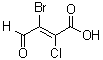 CAS 登录号：51742-42-8, 3-溴-2-氯-4-氧代-2-丁烯酸