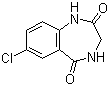 structure of CAS# 5177-39-9, 7-氯-3,4-二氢-1H-苯并[e][1,4]二氮杂卓-2,5-二酮