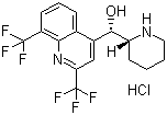 structure of CAS# 51773-92-3, 盐酸甲氟喹