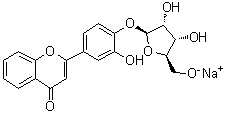 CAS # 517892-04-5, 2-[3-Hydroxy-4-(beta-D-ribofuranosyloxy)phenyl]-4H-1-benzopyran-4-one monosodium salt