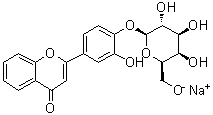 CAS 登录号：517892-05-6, 2-[4-(beta-D-吡喃半乳糖基氧基)-3-羟基苯基]-4H-1-苯并吡喃-4-酮单钠盐