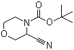 structure of CAS# 518047-40-0, 3-氰基-4-吗啉羧酸叔丁酯