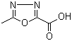 structure of CAS# 518048-06-1, 5-甲基-[1,3,4]恶二唑-2-甲酸