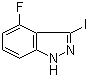 structure of CAS# 518990-32-4, 4-氟-3-碘-1H-吲唑