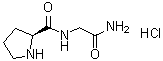 structure of CAS# 51952-37-5, L-Prolylglycinamide monohydrochloride