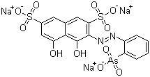 CAS 登录号：520-10-5, 偶氮胂 I, 偶氮胂三钠