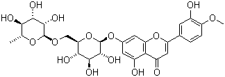 CAS # 520-27-4, Diosmin, 3',5,7-Trihydroxy-4'-methoxyflavone 7-rutinoside