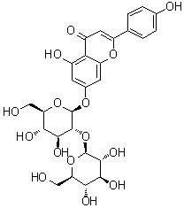 structure of CAS# 52073-83-3, Apigenin 7-O-sophoroside