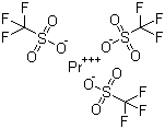structure of CAS# 52093-27-3, 三氟甲磺酸镨(III)