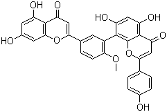 structure of CAS# 521-32-4, 白果黄素