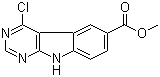 CAS 登录号：521286-75-9, 4-氯-9H-嘧啶并[4,5-b]吲哚-6-羧酸甲酯