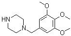 structure of CAS# 52146-35-7, 1-[(3,4,5-Trimethoxyphenyl)methyl]piperazine
