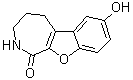 structure of CAS# 521937-07-5, 2,3,4,5-四氢-7-羟基-1H-苯并呋喃并[2,3-c]氮杂卓-1-酮