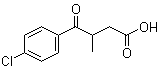 CAS 登录号：52240-25-2, 4-(4-氯苯基)-3-甲基-4-氧代丁酸